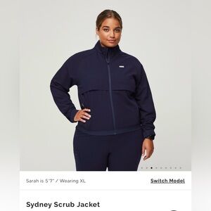 Figs Sydney Scrub Jacket